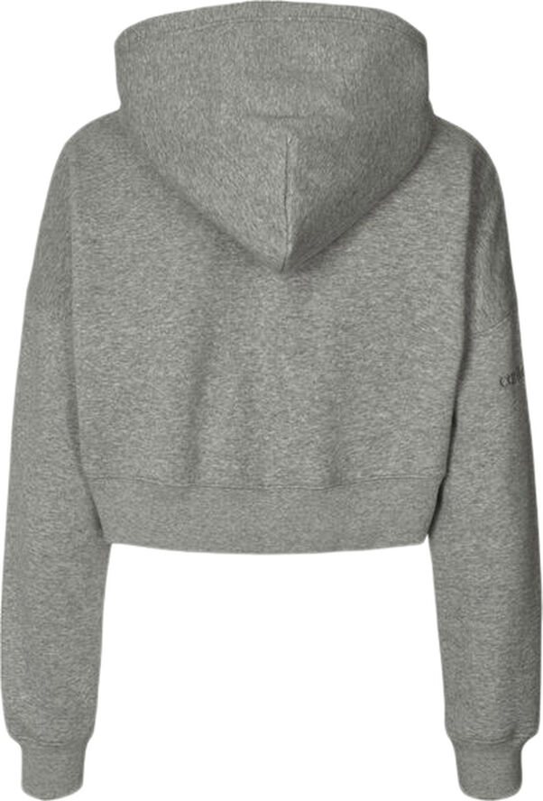 Carite Oversized Crop hættetrøje Grå