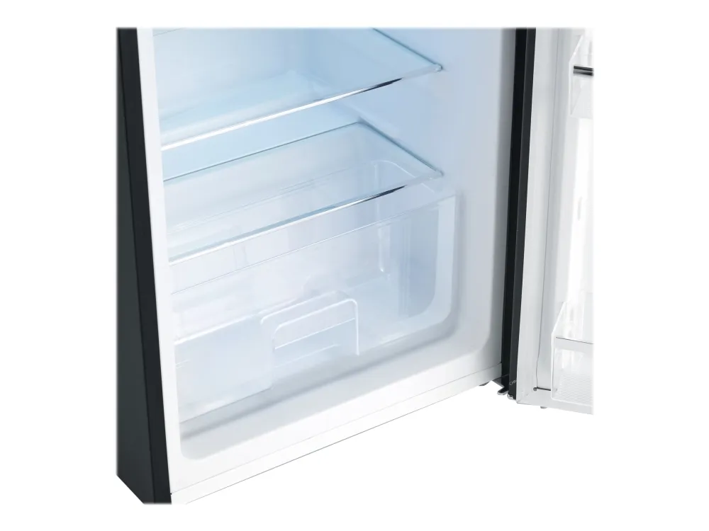 SEVERIN Retro RKS 8832 - Køleskab med fryseenhed - tabletop - bredde: 55 cm - dybde: 61.5 cm - højde: 89.5 cm - 108 liter - Klasse D - sort