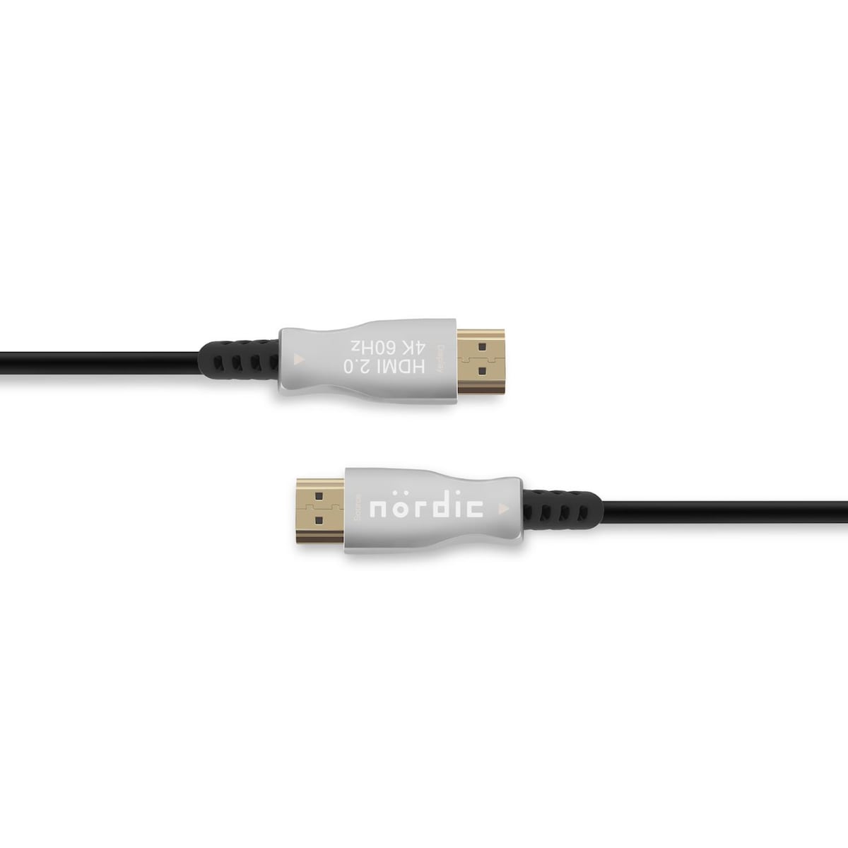 NÖRDIC 20m Active Aoc Fiber Optical HDMI 2.0 4K 60Hz 18Gbps Edid CEC HDR Arc Dolby DTS HD