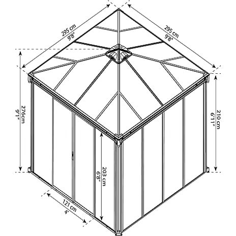 Palermo pavillon 3000 lukkesystem