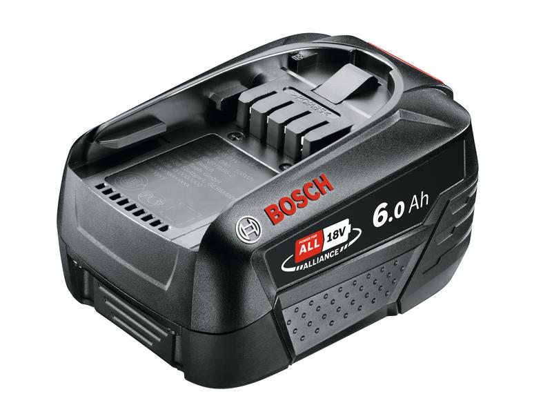 Bosch Akku PBA 18 V 6 Ah Lithium-Ionen-Akku für alle Geräte der 18-Volt-Klasse
