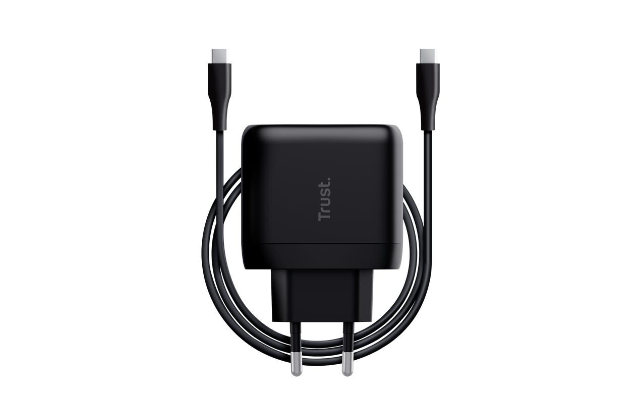 USB-Wandladegerät Maxo PD 65 W SchwarzLeistungsstarkes USB-C-Ladegerät USB-C-Kabel