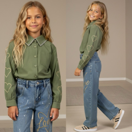 Heartline Sparkle Blouse - groen