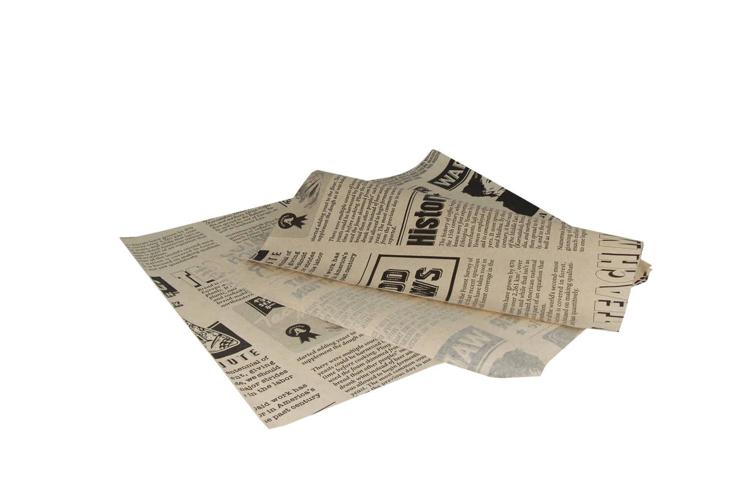 Vetvrij papier 33x30cm FSC® krant bruin