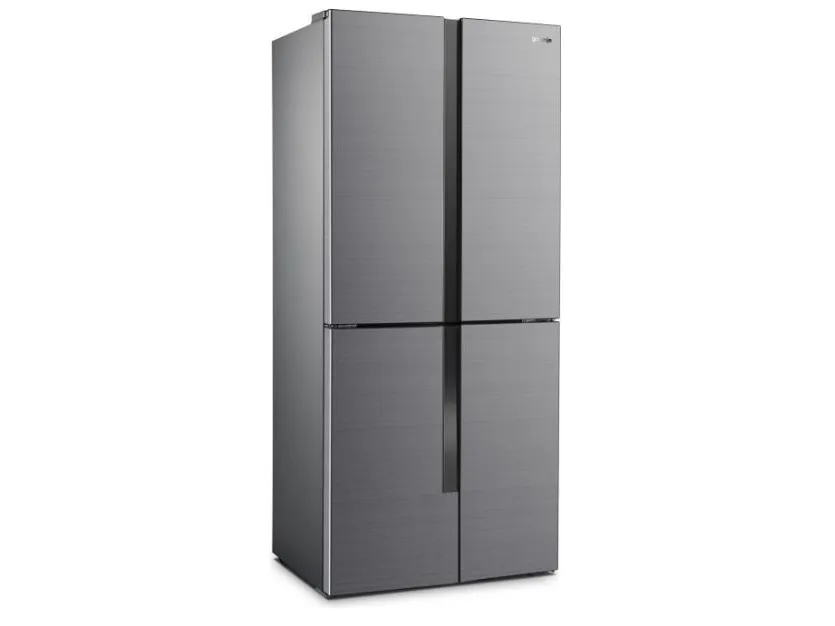 Gorenje NRM8182MX - Køleskab/fryser - side-by-side - bredde: 79.4 cm - dybde: 64.3 cm - højde: 181.6 cm - 427 liter - Klasse E - rustfrit stål