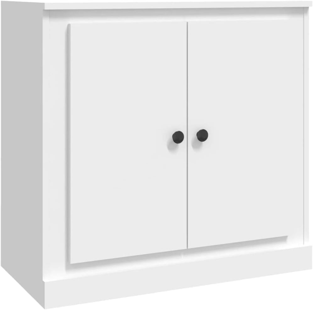 vidaXL Sideboard 3-TLG., Kommode mit viel Stauraum, Schrank mit Schubladen Türen, Mehrzweckschrank Anrichte für Wohnzimmer, Modern, Weiß Holzwerkstoff