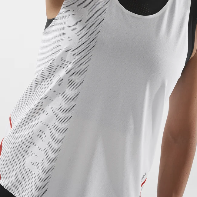 S/LAB SPEED  Tanktop Damen WHITE/DEEPBLACK