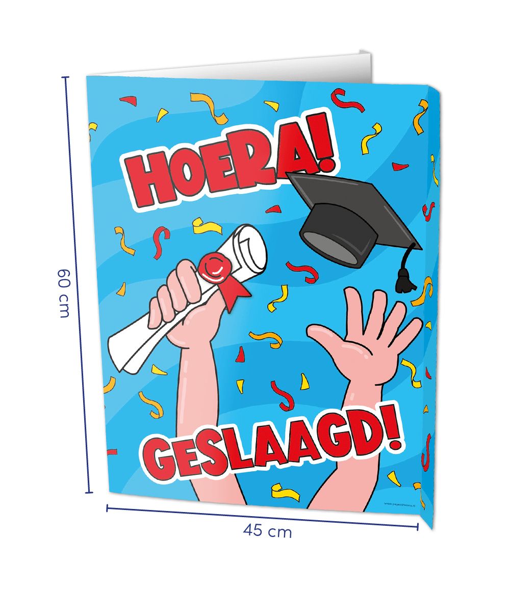 Raambord Geslaagd school 60cm
