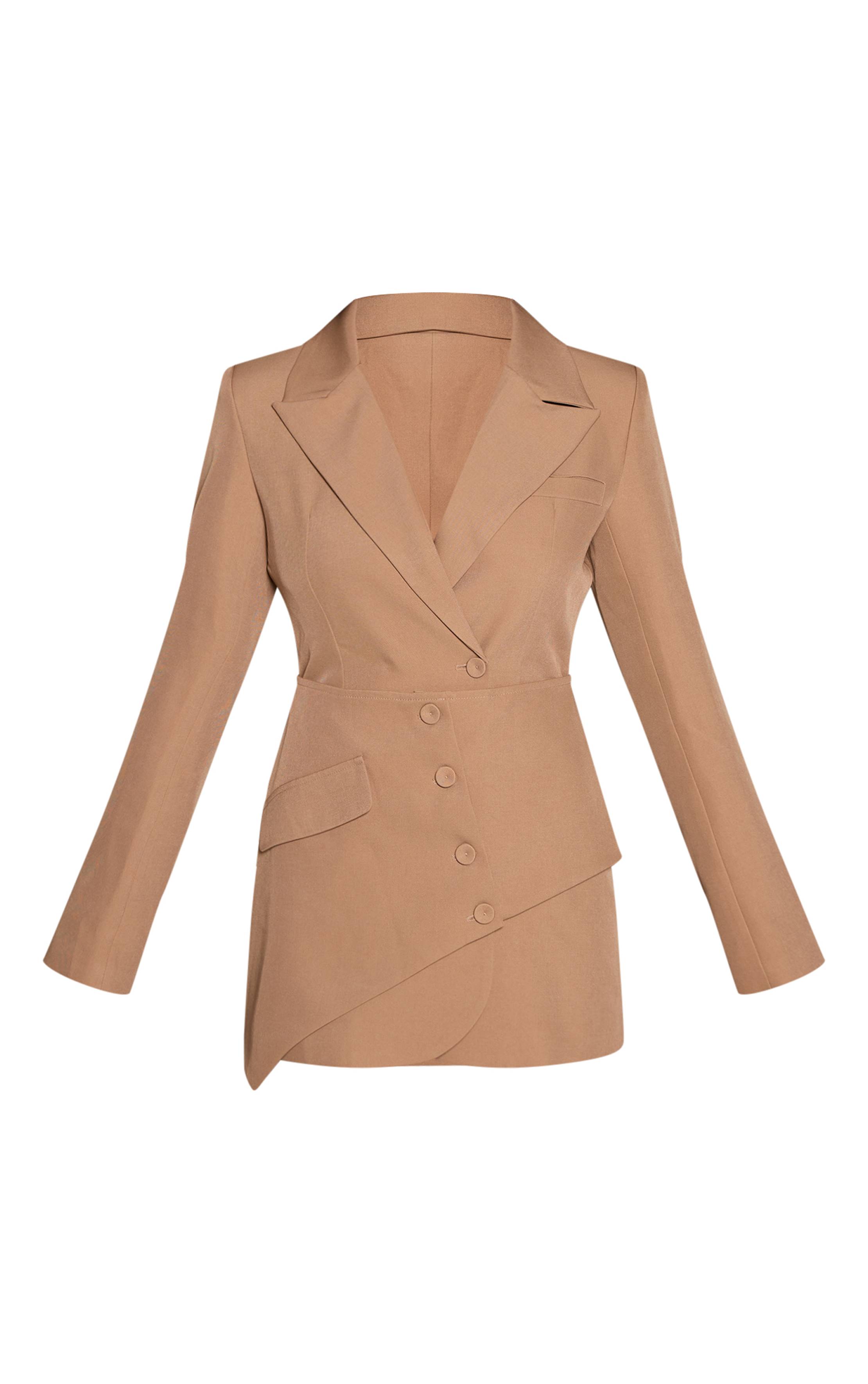 Robe Blazer À Détail Superposé