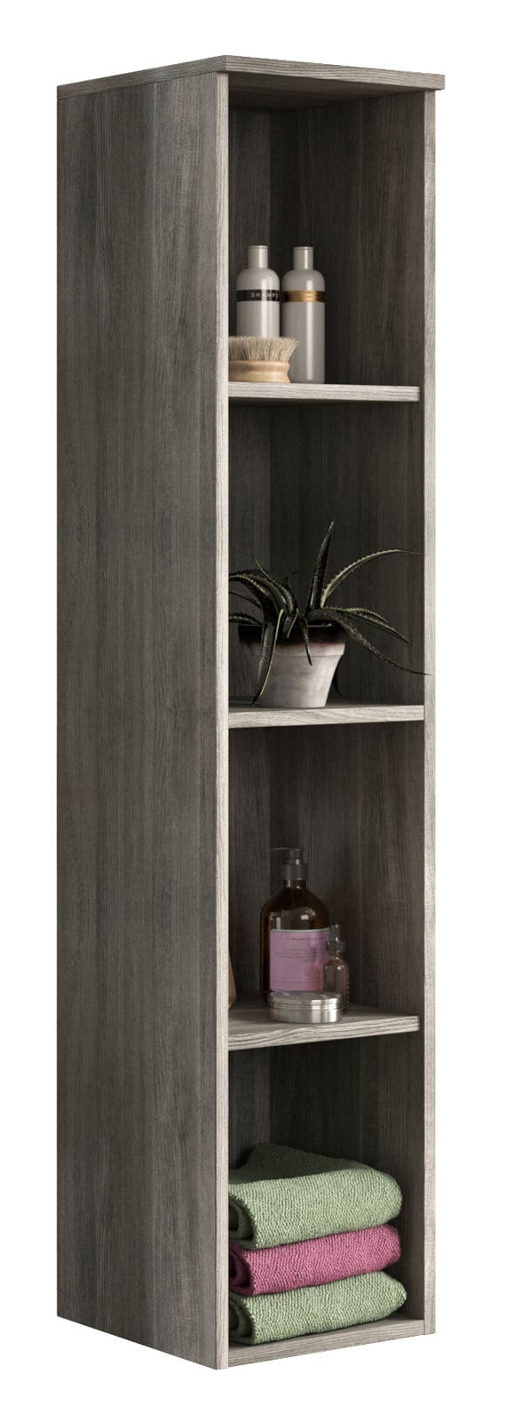 Hängeregal York Rauchsilber grau 30x136x31 cm