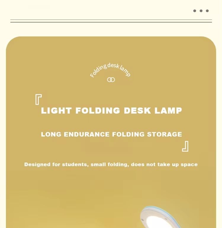 HOMTEC - Opvouwbare USB oplaadbare bureauleeslamp