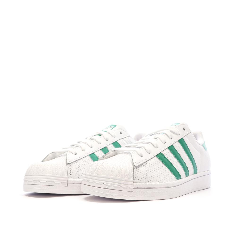 Adidas Baskets Blanc/Vert Homme Adidas Superstar IF3654