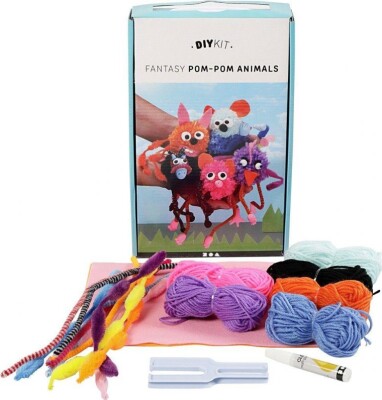 Pom-Pom Dyr - Diy Kit