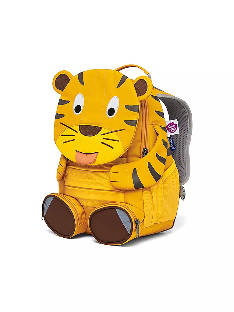 AFFENZAHN Kinder Rucksack Großer Freund - Tiger gelb