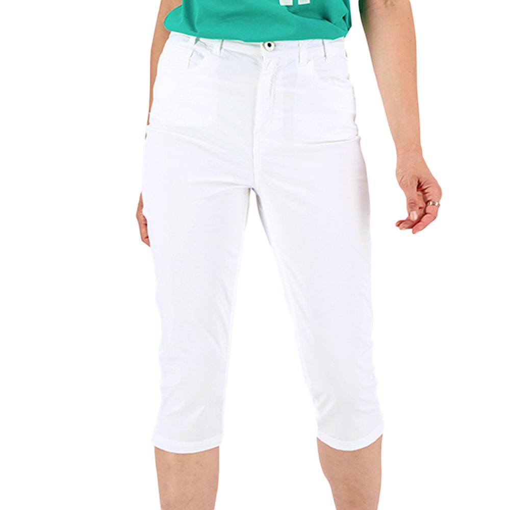 TBS Pantacourt Corsaire Blanc Femme TBS SANTACOR