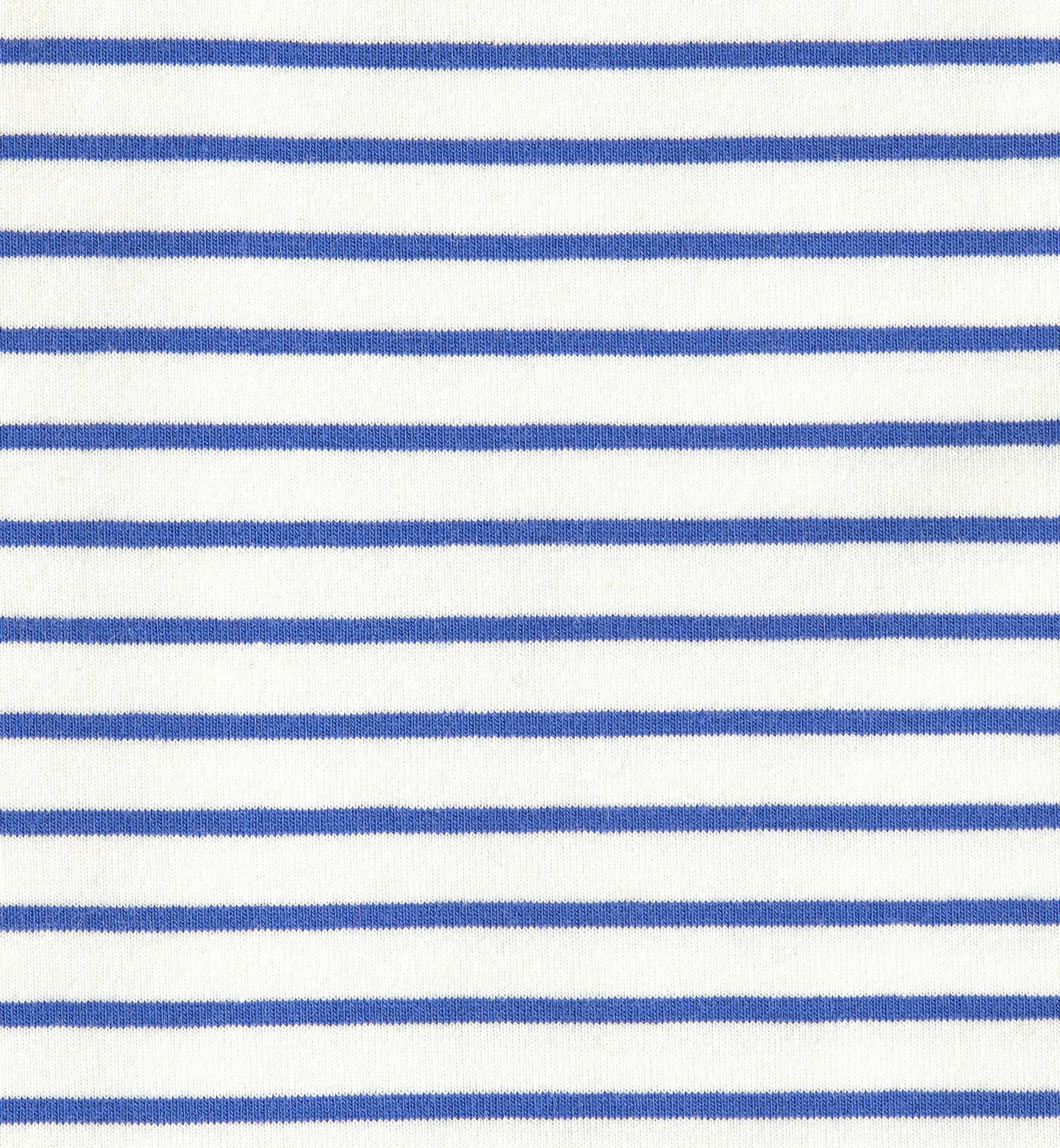 Little Label gestreepte shortama van katoen blauw/wit
