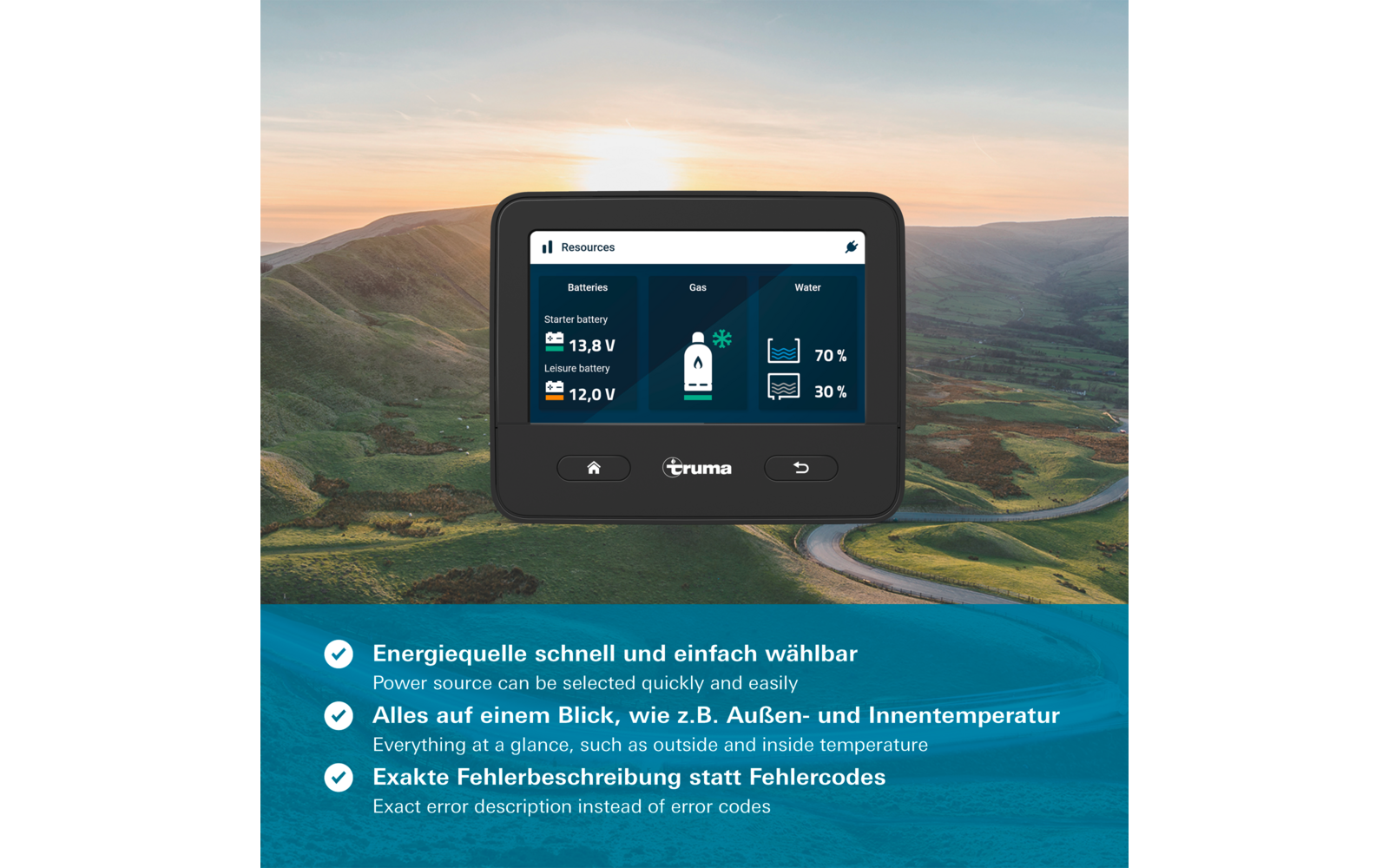 Truma iNet X Panel zentrale Bedieneinheit Nachrüstsatz für Fernsteuereinheit