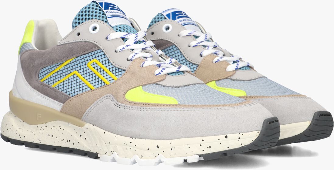 grijze floris van bommel lage sneakers sfm-10243 de treener