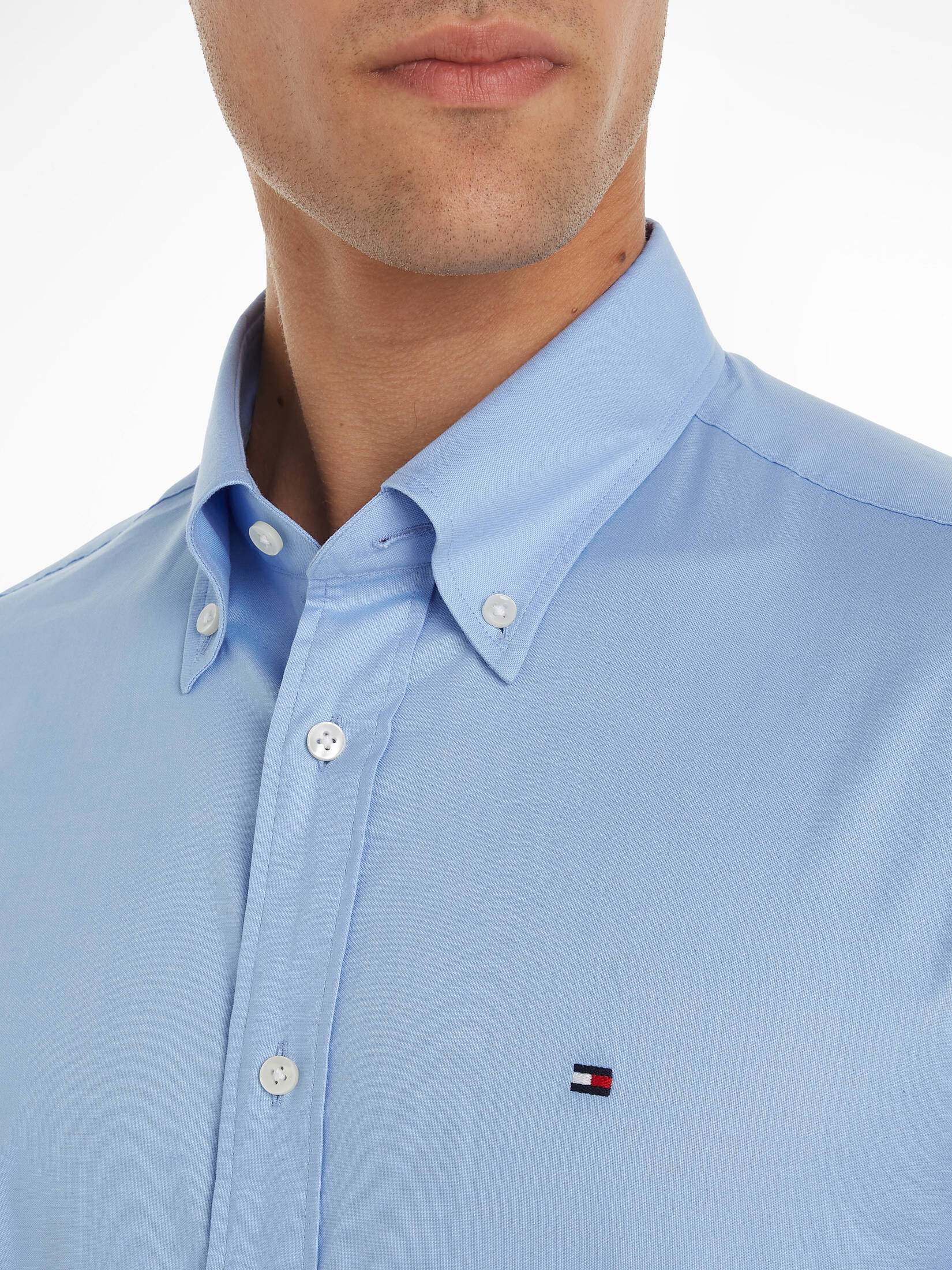 Tommy Hilfiger| Herren Hemd CL FLEX OFXORD RF SHIRT Regular Fit Langarm
