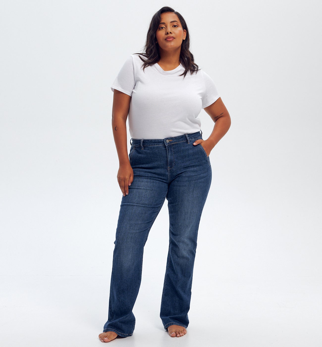 Jean flare Femme EUGENE - Jean moyen