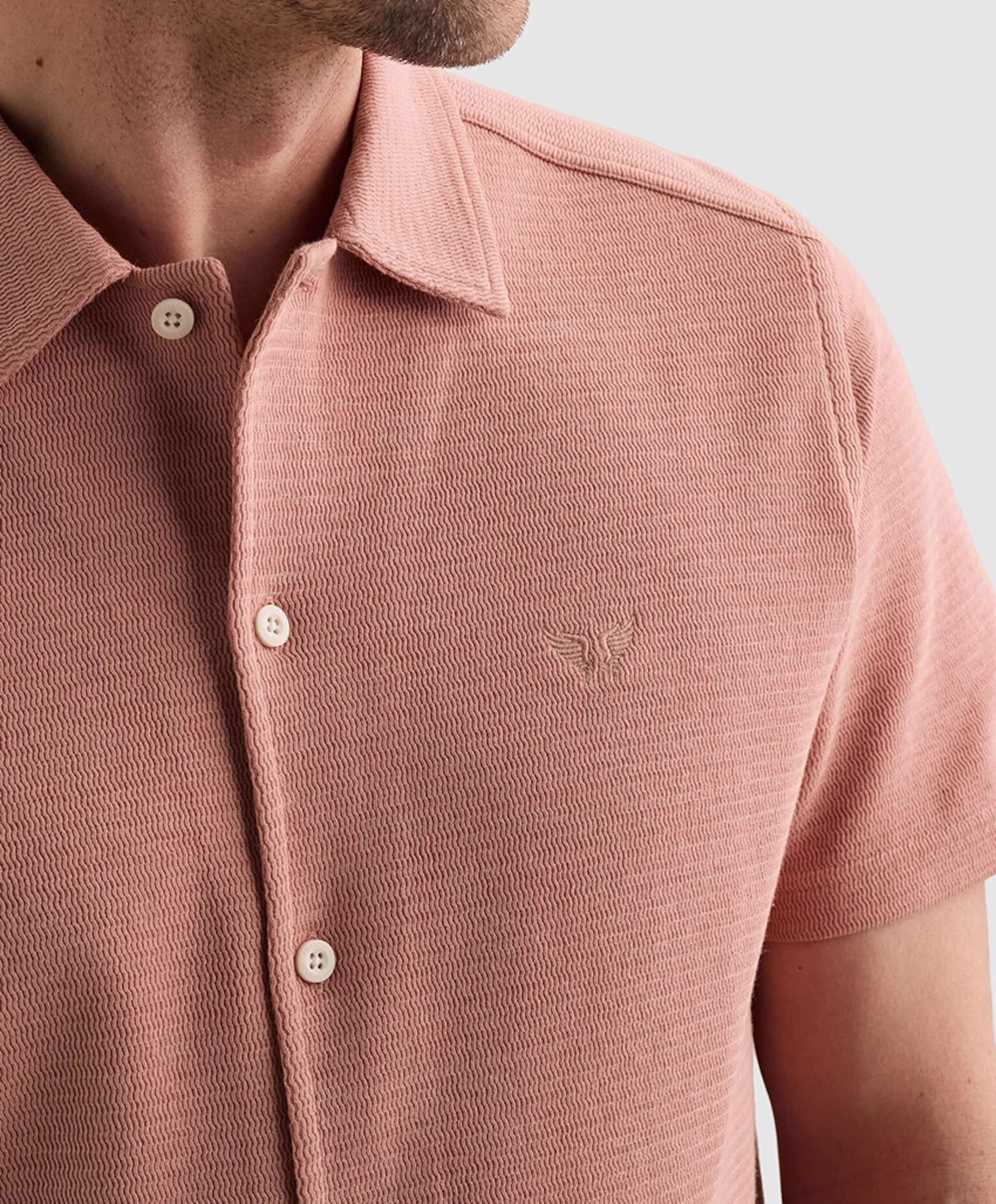 PME Legend Heren overhemd korte mouw roze