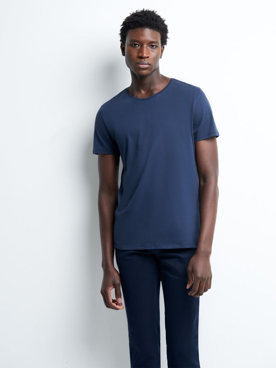 Tee-shirt en coton supima® uni