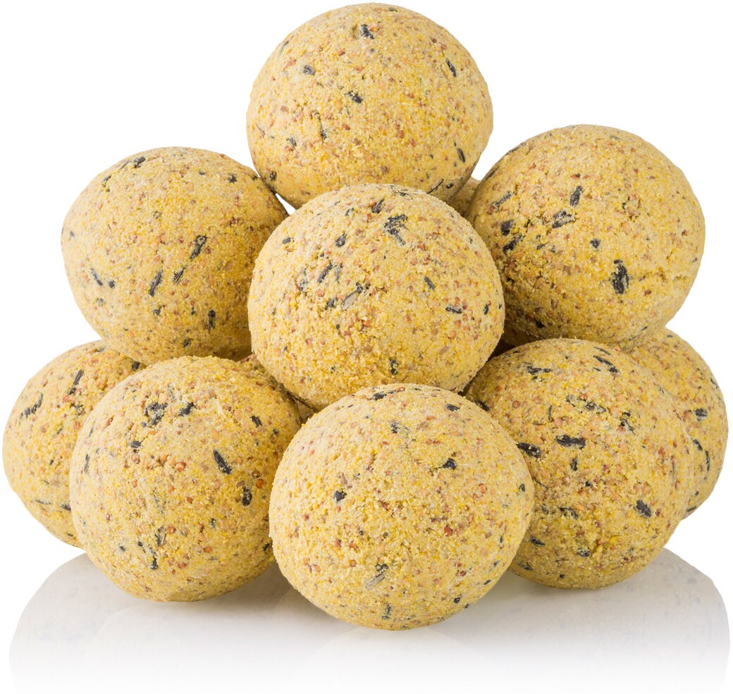 100x Meisenknödel ohne Netz, Fettfutter für Wildvögel, 9000g Vogelfutter
