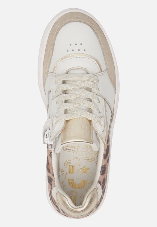 Muyters Retro Sneakers wit Leer