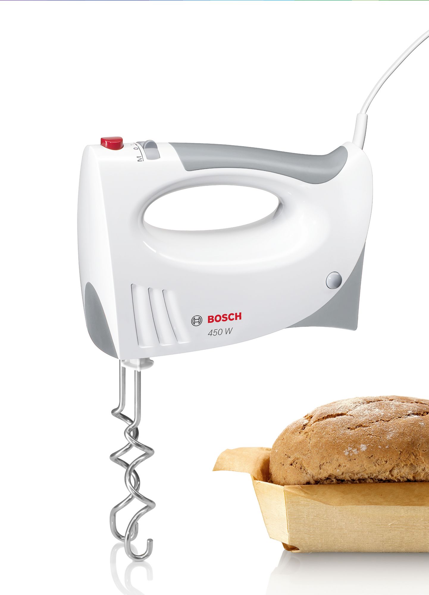 Batedeira de 450W, branca/cinza MFQ3540