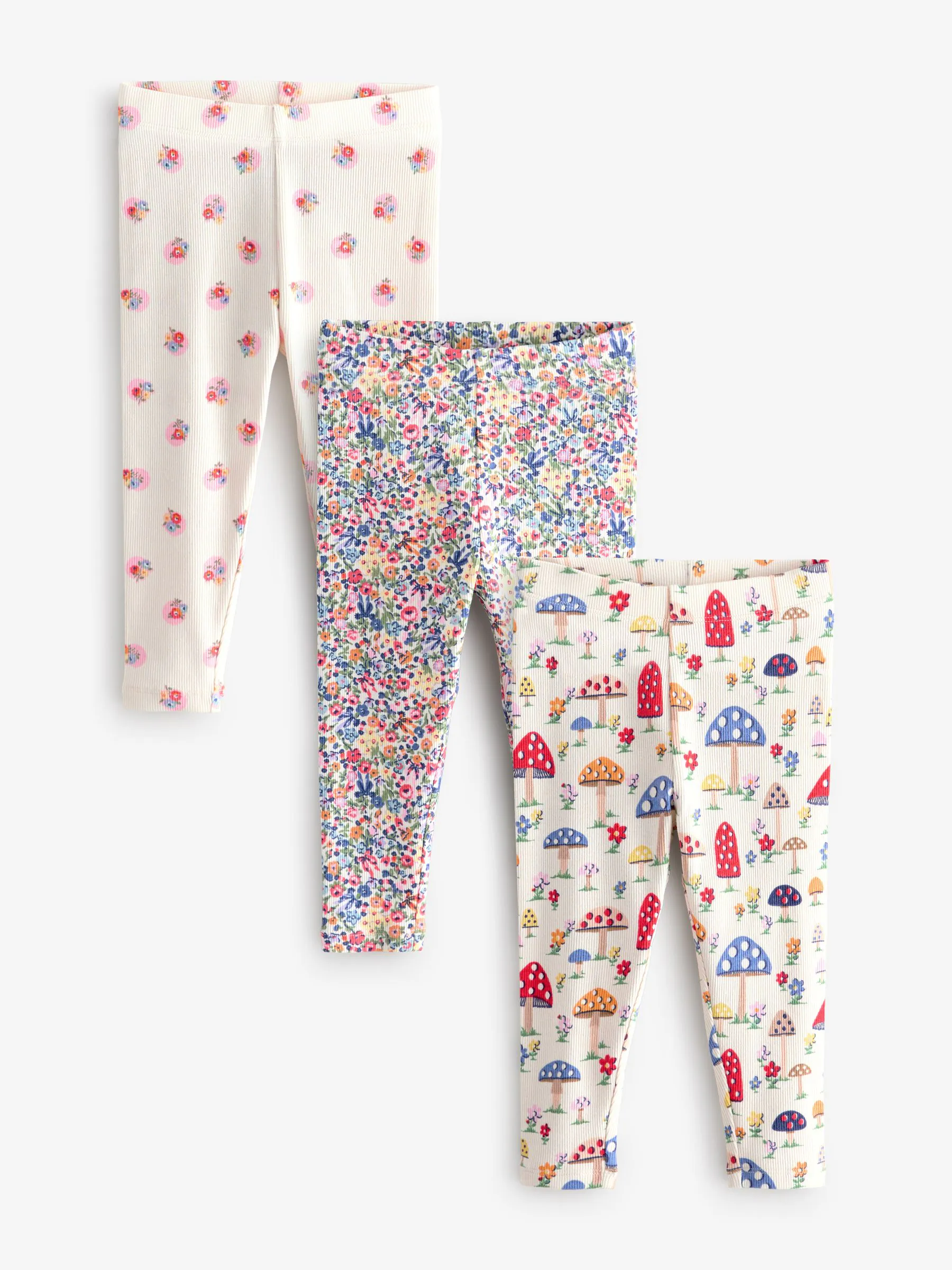 Marineblauw - Cath Kidston leggings met bloemenprint verpakking van 3 (3 mnd - 7 jr)