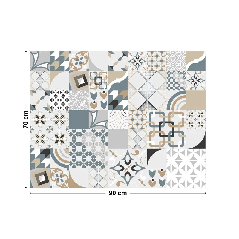 Crédence cuisine Fond de hotte ALU : L 90cm x H 70cm - JUST CIMENT DUL