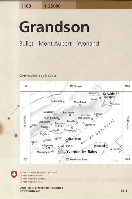 BUNDESAMT - 1183 GRANDSON ECHELLE 1 25 000