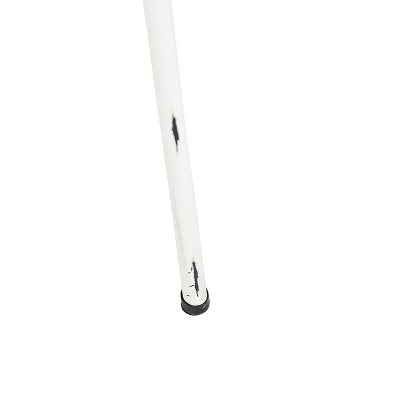 Landelijke vloerlamp tripod bamboe met wit - Canna Diamond