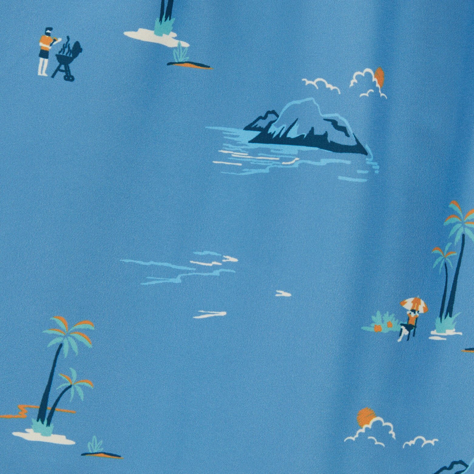 Maillot de bain imprimé Bleu