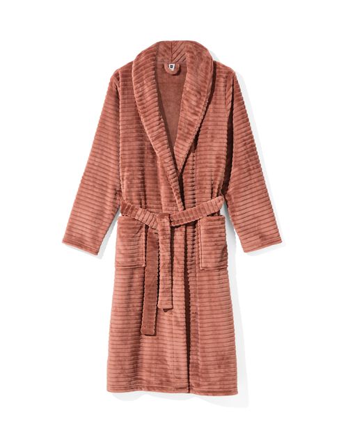 peignoir femme long polaire marron clair