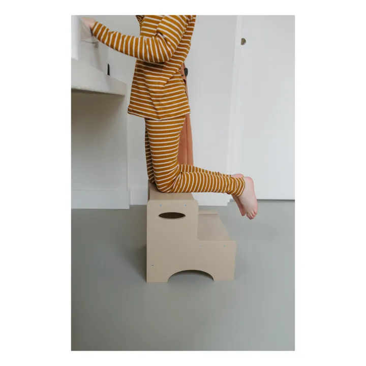 Nofred Marche-pied en bois | Beige