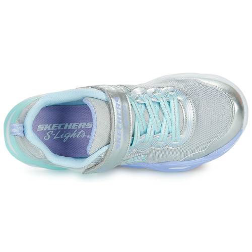 Skechers - LIGHTS: TWISTY GLOW - Argenté / Bleu / Violet