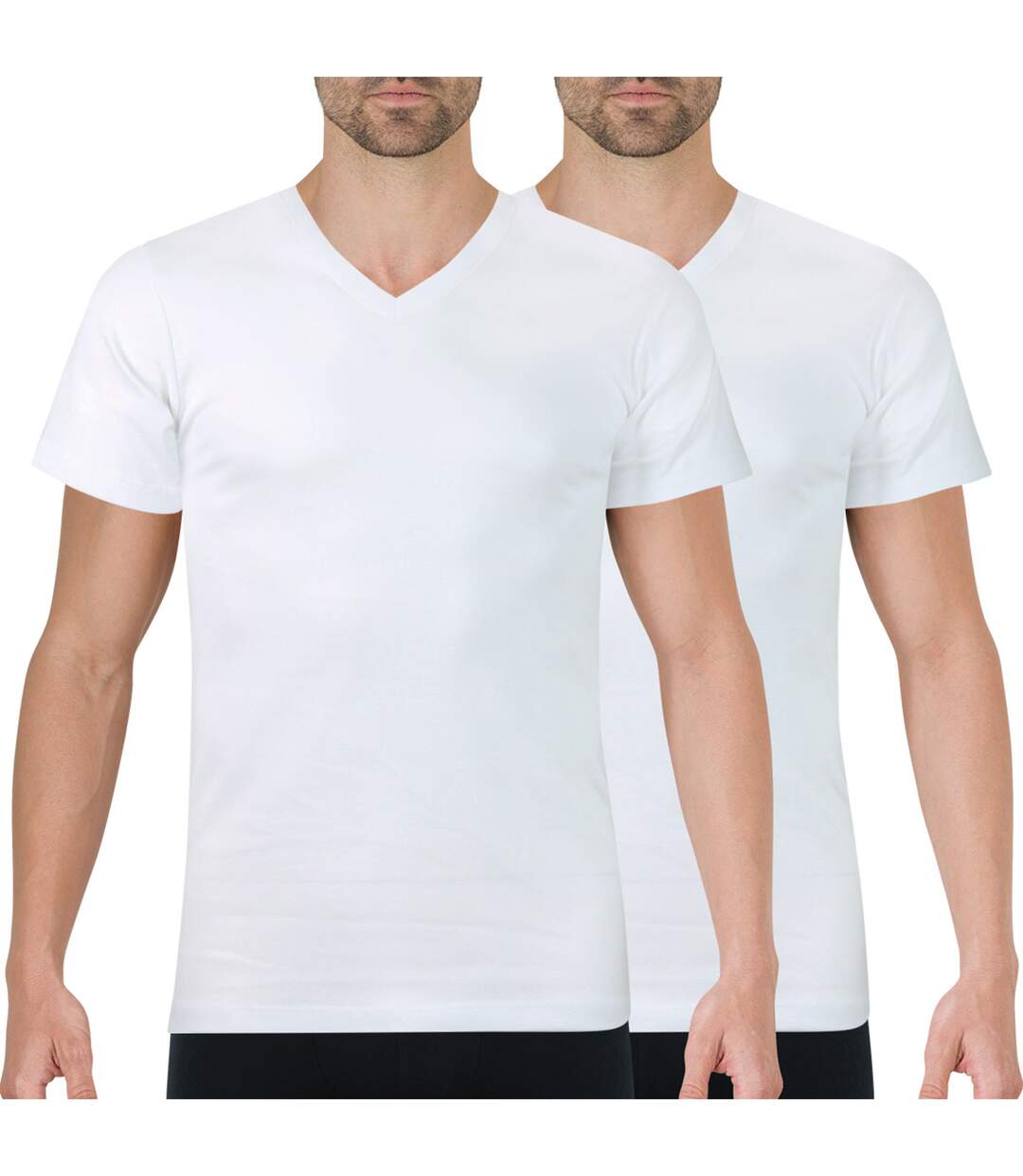 Lot de 2 Tee-shirts homme col V Ecopack