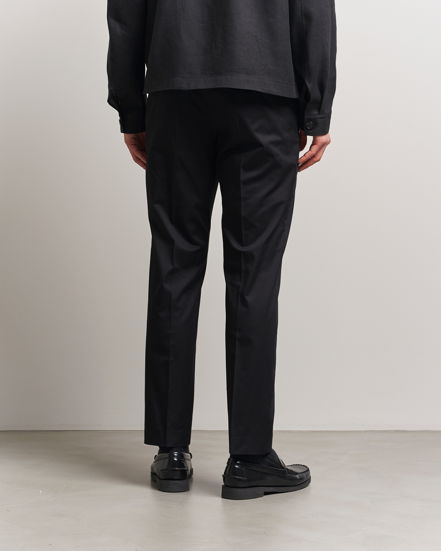 Tiger of Sweden Tannen Cotton Drawstring Trousers Black