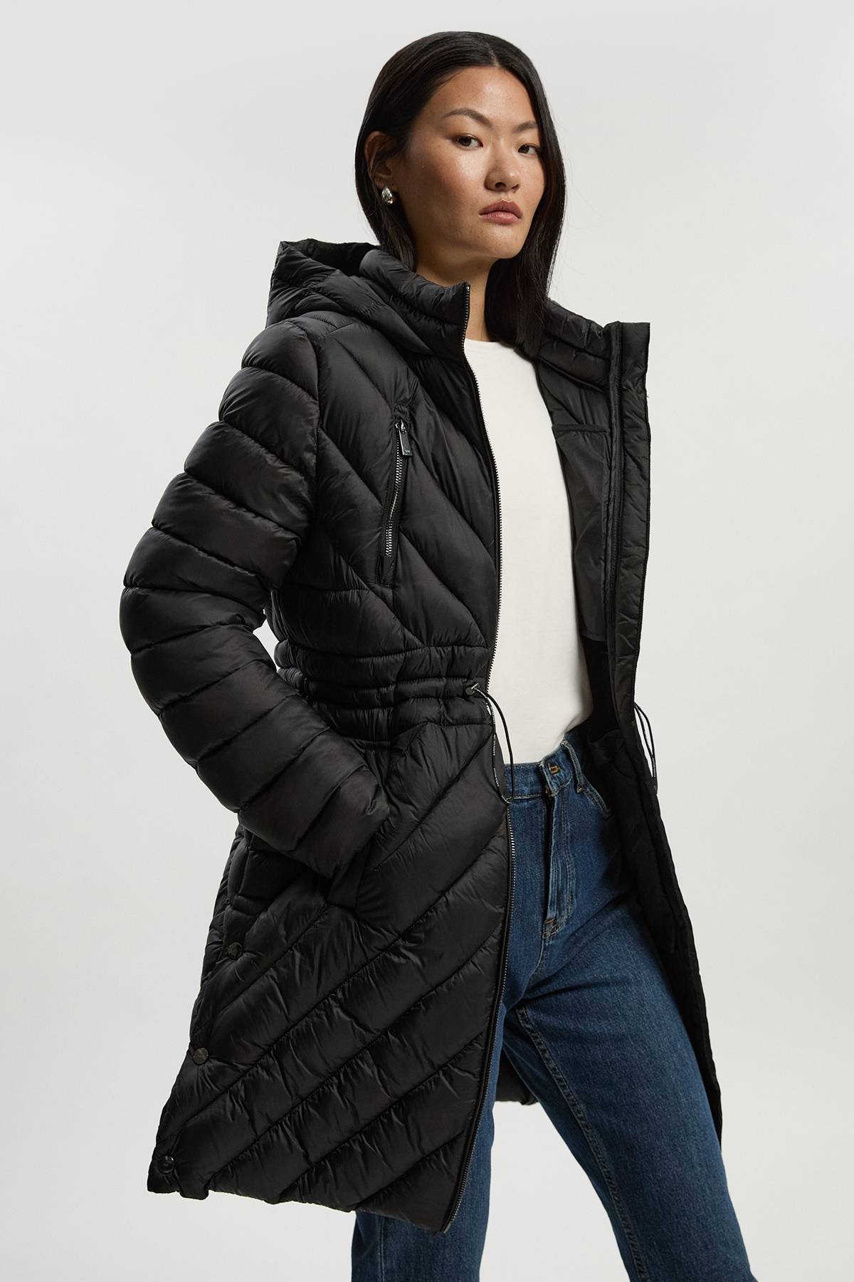 KarenMillen Manteau Léger Compressible Petite Taille