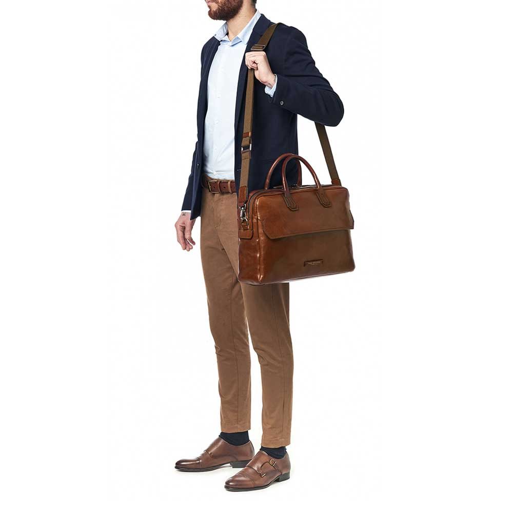The Bridge Williamsburg Briefcase brown/ruthenium