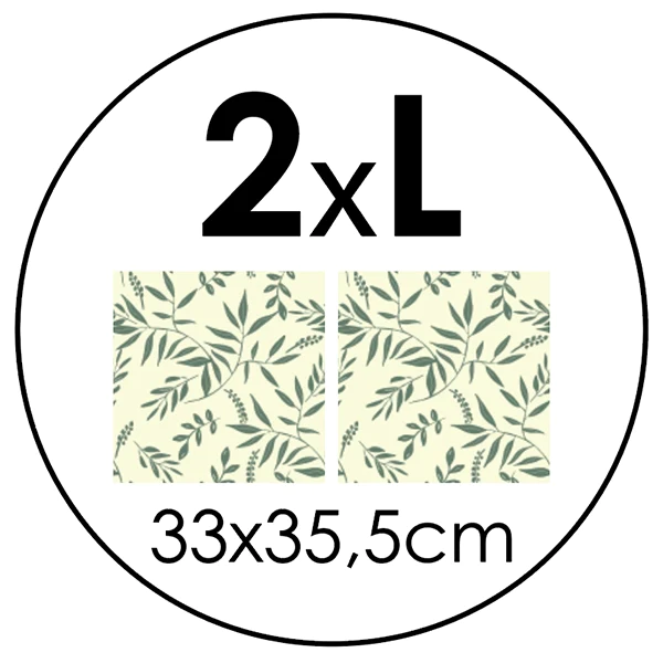 Set de 2 feuilles de conservation cire végétale - taille L Wrapéo