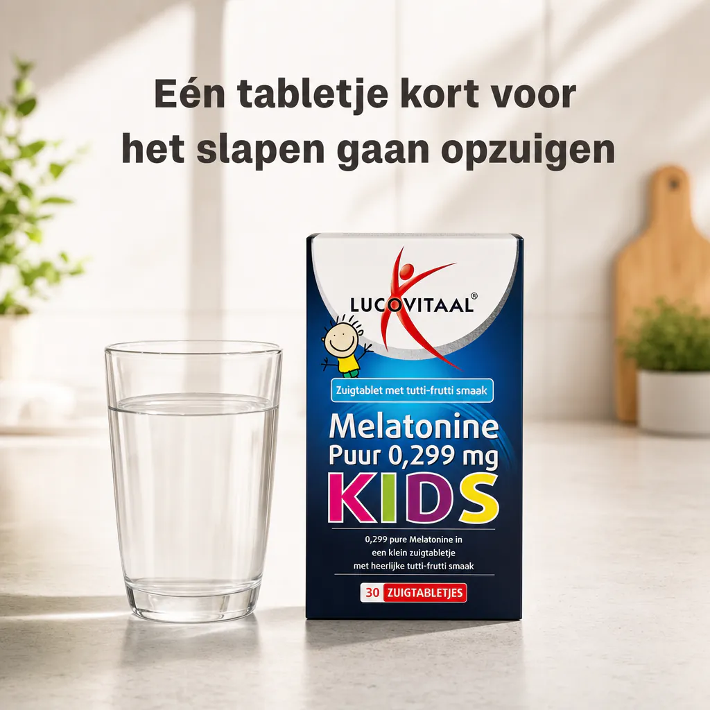 Melatonine Kinderen 0,299 mg met tutti-frutti smaak 30 zuigtabletten