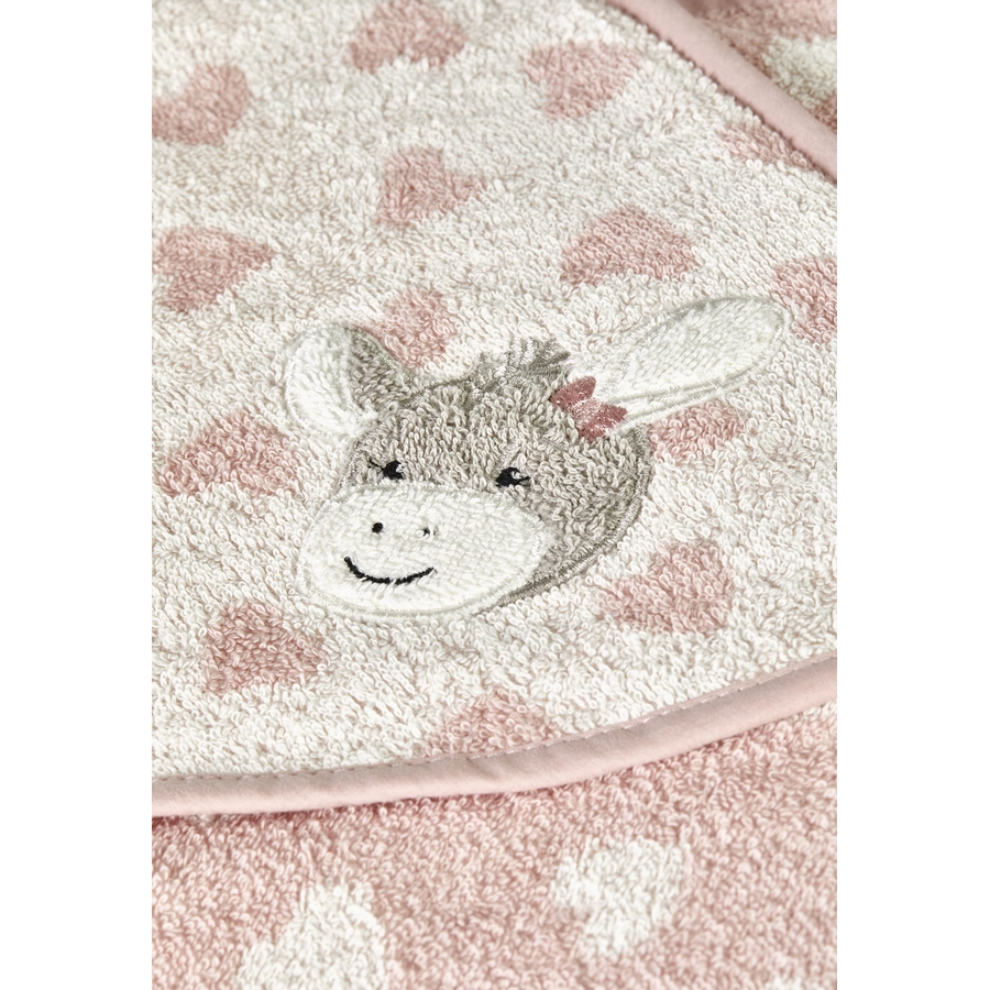 Sterntaler Kapuzen-Badetuch 100 x 100 cm Emmi Girl zartrosa