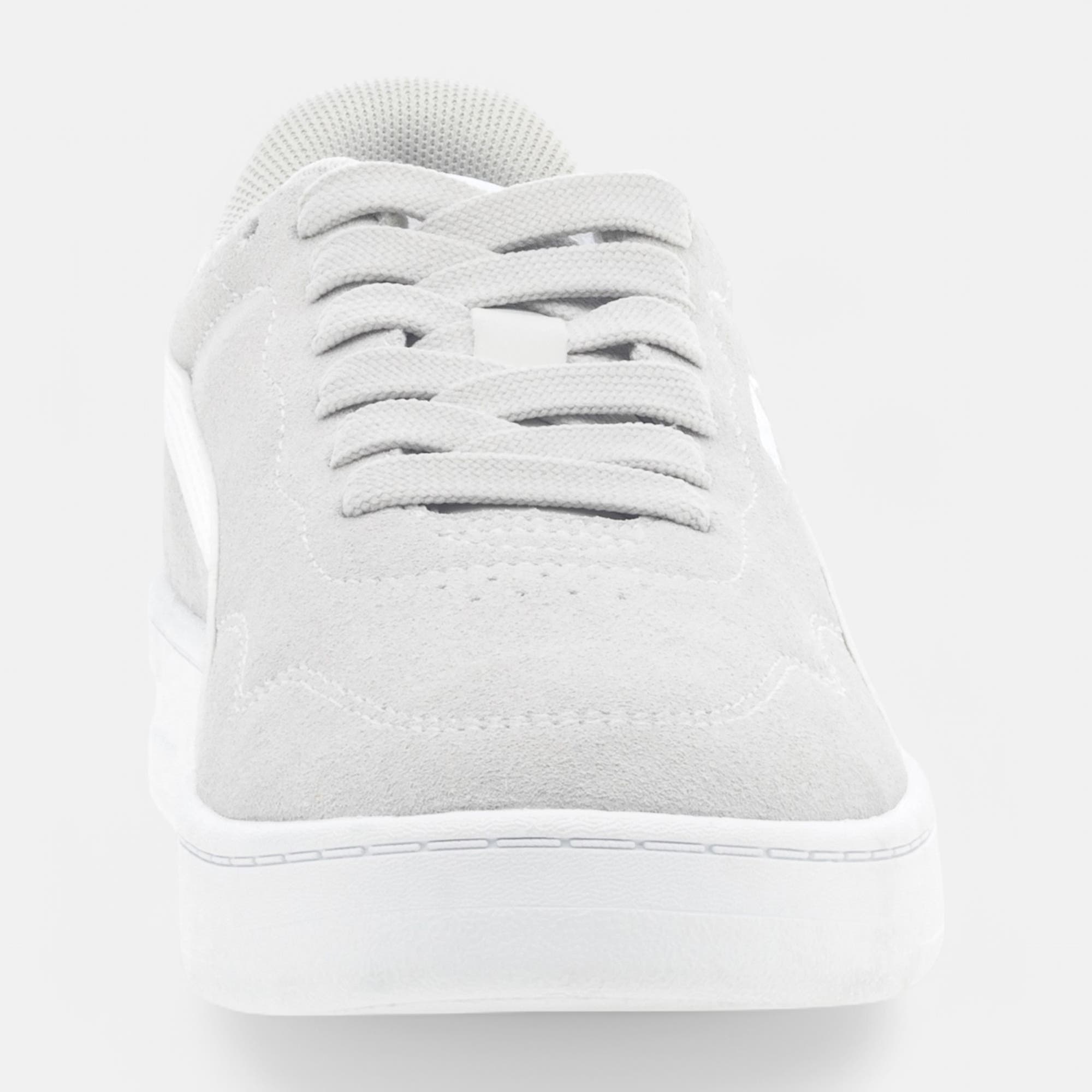 Sneakers Femme en cuir gris