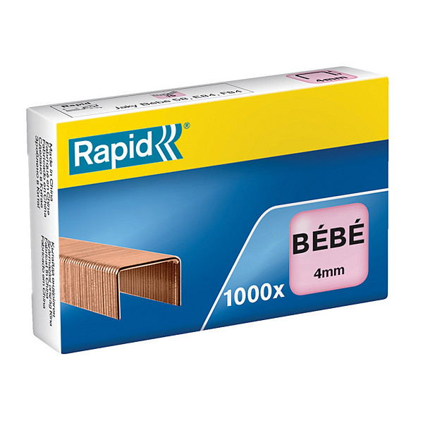 1000 agrafes normalisées standard n°8/4 Bébé Rapid