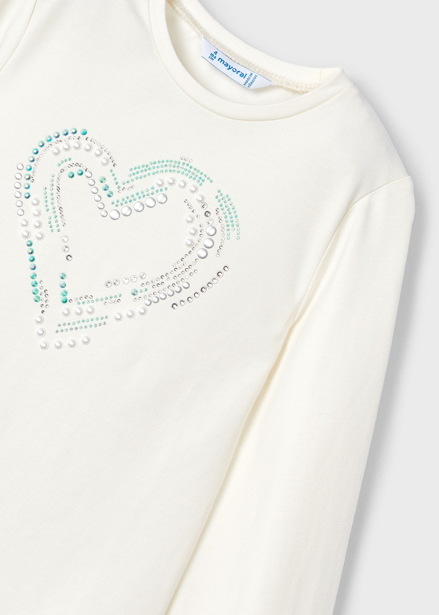 Camiseta Better Cotton Girl's Heart (algodão)