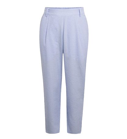 Grunt Hosen - Liv Check Pant - Light Blue