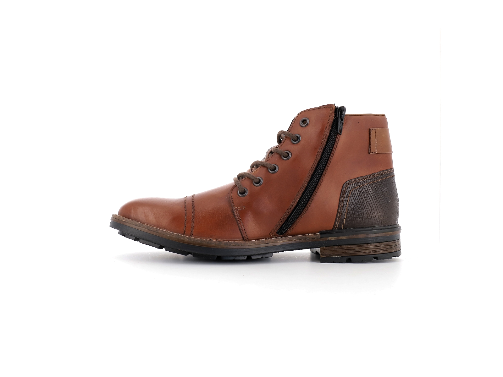 Rieker-F1340 Cuir Marron Clair