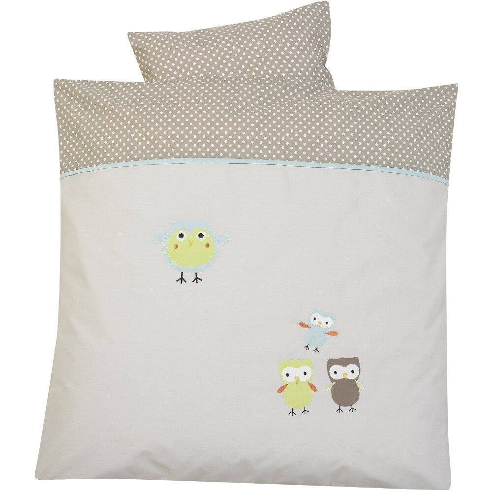 Alvi Alvi 401154166 - Bettwäsche 80x80cm Birds, beige